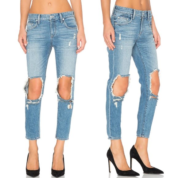 Lovers + Friends Denim - Lovers and Friends Ezra Cropped Slim Boyfriend Jeans in Temple size 23 NEW NWT